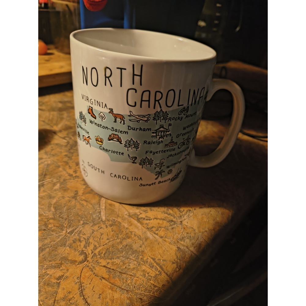 My Place North Carolina Theme Jumbo Coffee Mug 24 Oz 222 Fifth PTS International